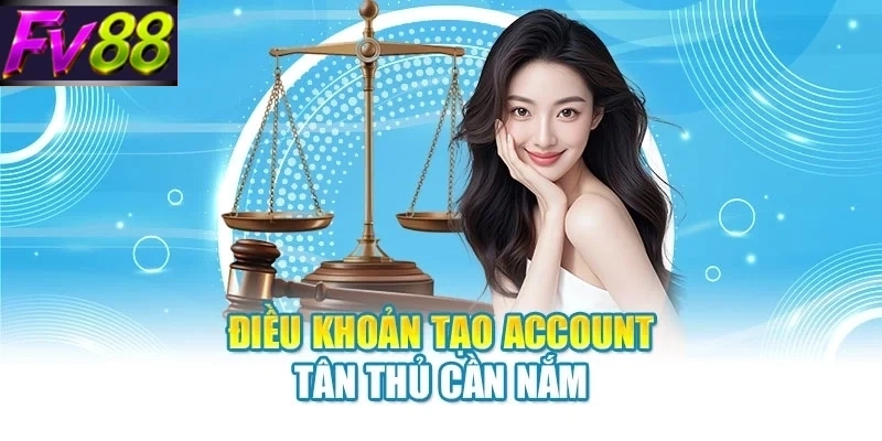 dieu khoan tao account tan thu can nam Điều khoản tạo account tân thủ cần nắm