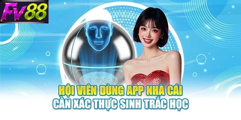 Hội viên dùng app nhà cái cần xác thực sinh trắc học